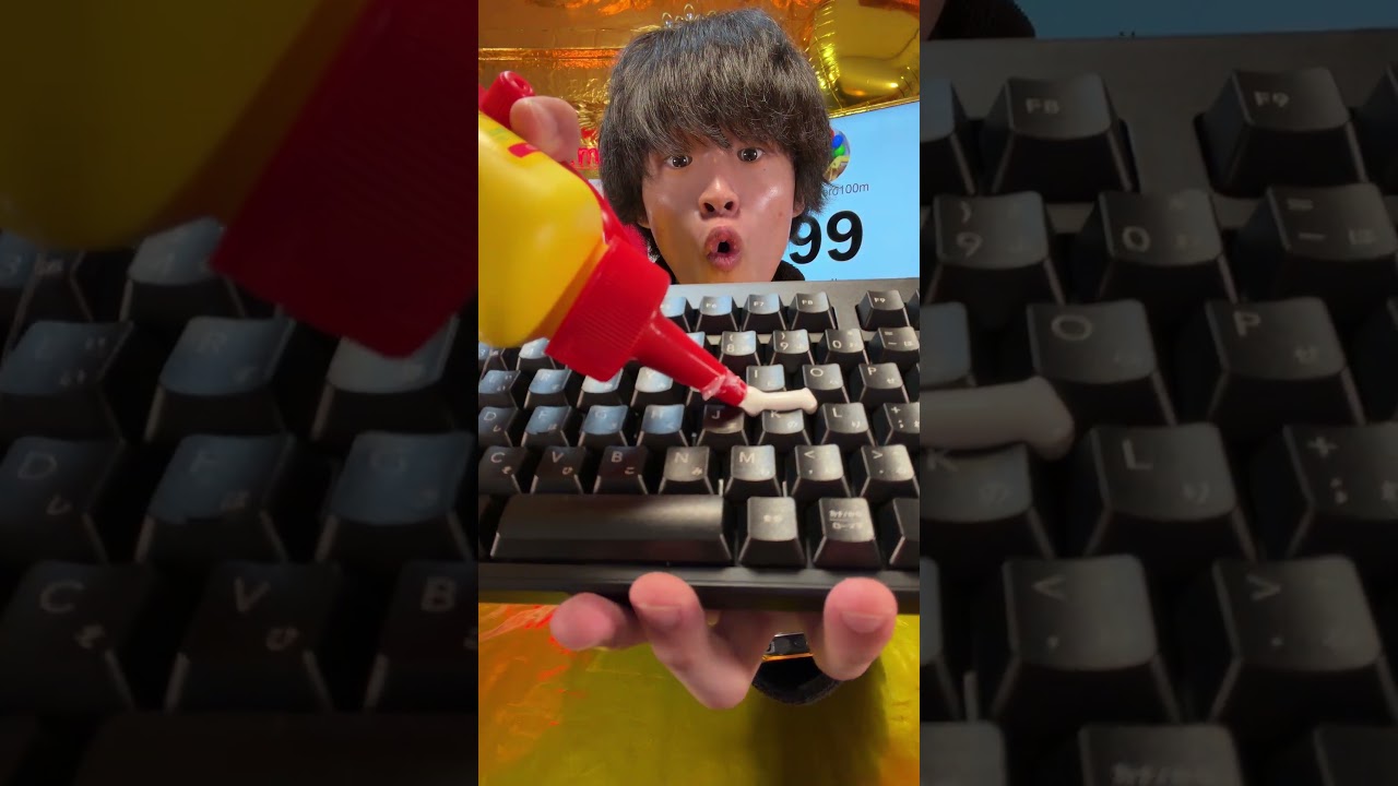 USING GULE TO CLEAN THE KEYBOARD PART2