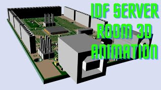 IDF Server Room 3d Animation | Telecom Server Room | Data Center Animation Wealth