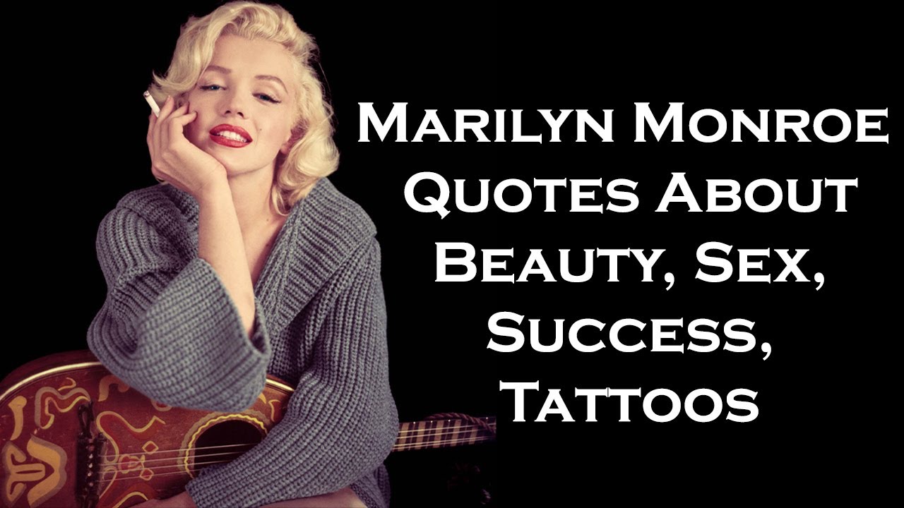 tattoo marilyn monroe quotes i believe everything happens for a reason