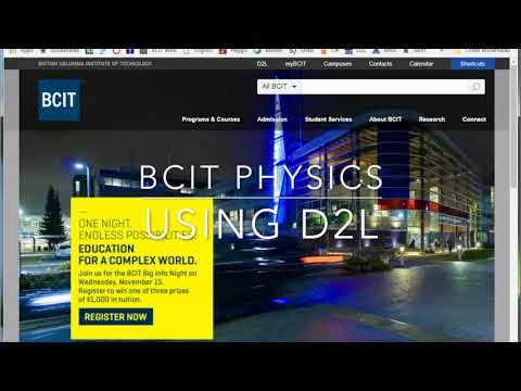 BCIT Physics Using Learning Hub