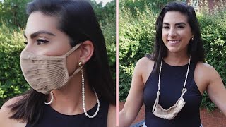 How to Make a Pearl Beaded Face Mask Chain