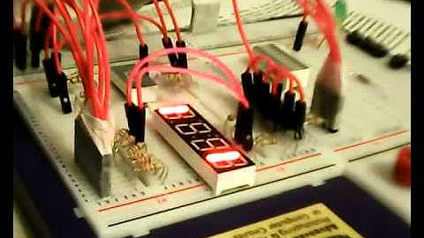 Raspberry Pi using piGears to control multiplexed 4 digit seven Segment Display