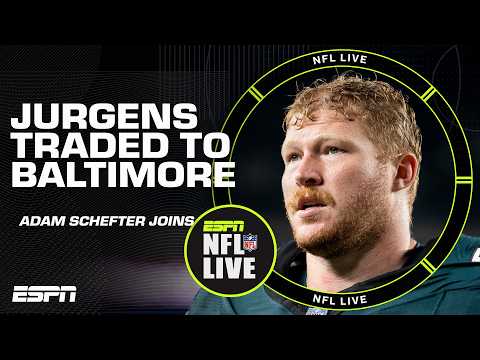 NFL Live reacts to Eagles trading Cam Jurgens to Ravens 👀