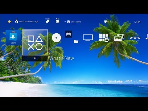 Tropical Beach 4K PS4 Dynamic Theme 