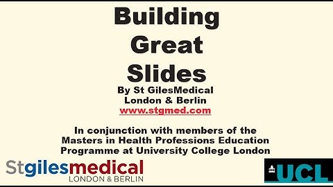 Building Great Slides