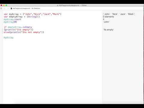 Learn iOS development:6.Arrays in Swift.