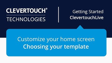 Clevertouch | Customize your home screen - choosing your template | CleverLive