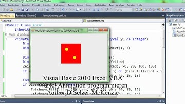 Visual Basic 2010 Excel VBA  eine Würfel Animation programmieren SelMcKenzie Selzer-McKenzie