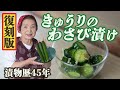 【復刻版】きゅうりのわさび漬け｜ミョウガと生姜香る！きゅうり漬物レシピ