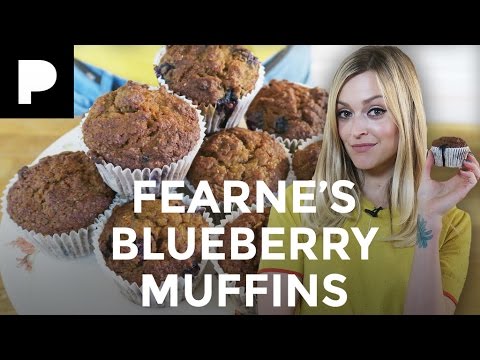 Fearne Cotton Bakes Gluten Free Blueberry Muffins