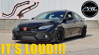 2018 Honda Civic Si PRL Downpipe   Frontpipe Install