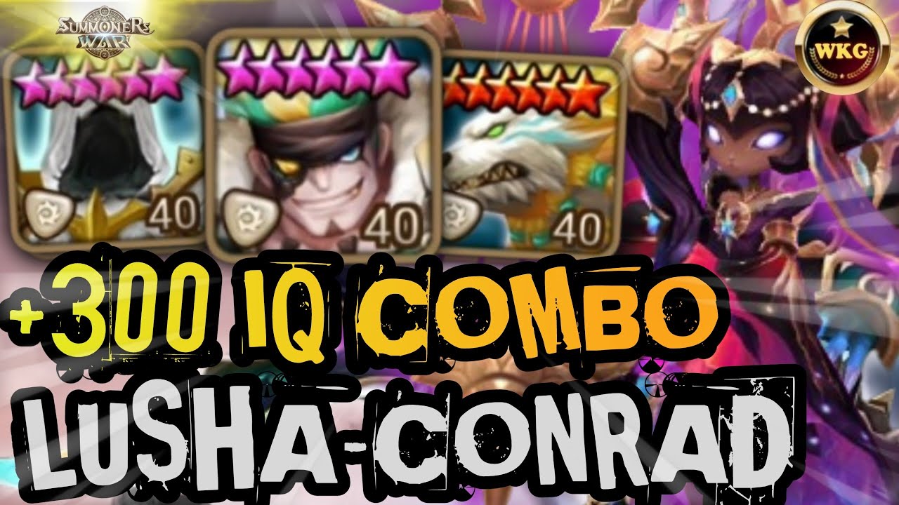 КОМБО МЕЧТЫ ЛУШИ КОНРАД с ВИВА-ТАЛИСМАН В RTA SUMMONERS WAR