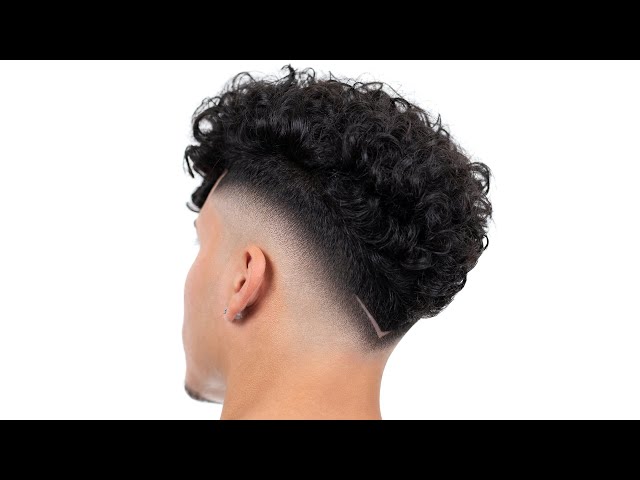 SUPER BLURRY CURLY DROP FADE HAIRCUT TUTORIAL!