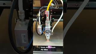 Gweike MCore 1-2mm Aluminum Cutting Test with 9 Bar Air Pressure