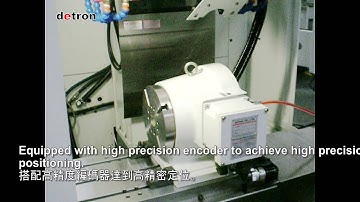 detron NC Rotary Table -4th axis DDM_DV-210P High Speed Demonstration
