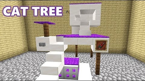 How to Build a Luxury Cat Tree - Minecraft