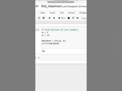 Find maximum of two numbers code in python scratch / find maximum of ...
