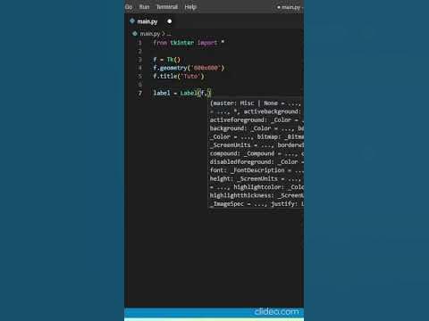 Comment faire une interface graphique en Python avec tkinter ! #shorts ...