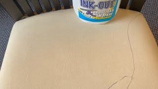Here is how to remove ink from upholstery. (Upholstery cleaning)