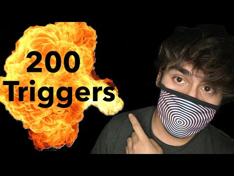 ASMR 200 Fast And Aggressive Triggers (One Minute Asmr)