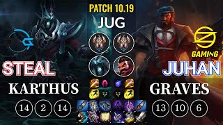 DFM Steal Karthus vs OZ Juhan Graves Jungle - KR Patch 10.19