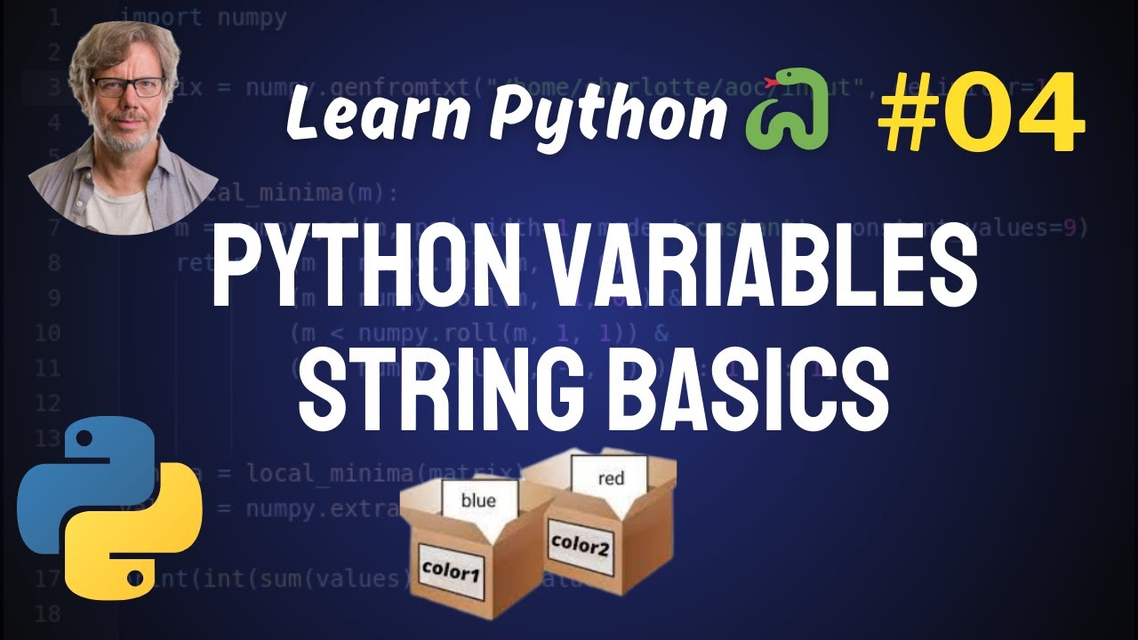 Python Variables | String Basics - Python Full Course ๐ 2024 - YouTube