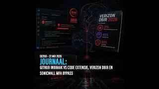 DE PRESENTATIE: GITHUB SUPPLY CHAIN, VERIZON DBIR 2026 EN SONICWALL MFA BYPASS