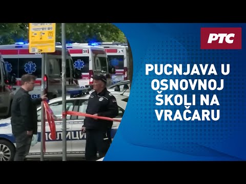 Pucnjava u Osnovnoj školi na Vračaru u Beogradu. Ministar Branko Ružić stigao u školu