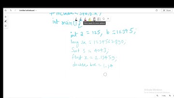 Write a C program to display multiple variables. Sample variables are given .
