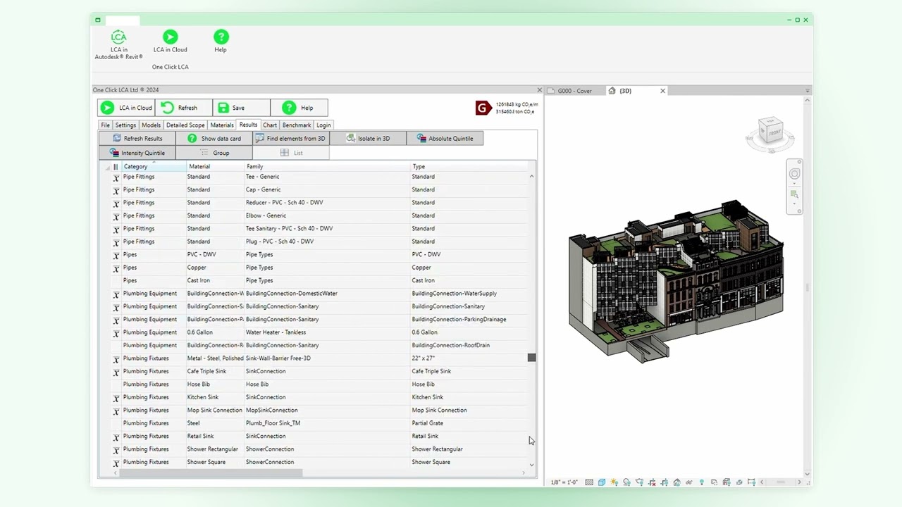 One Click LCA tutorial: AI mapping
