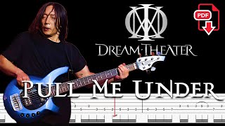 Dream Theater - Pull Me Under (🔴Bass tabs | Notation) By @ChamisBass #dreamtheaterbass #johnmyung