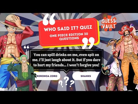 Quote The Anime on X: One Piece Quiz? Let us know your answer in