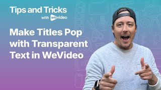 Simple Transparent Text Trick in WeVideo | Matte Video Into Text for Custom Text Effects