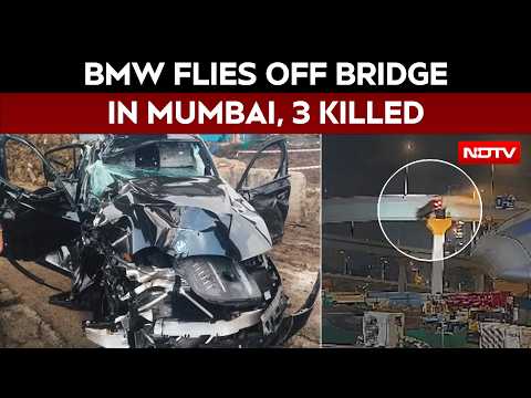 Mumbai BMW Crash | Mumbai Coastal Road: BMW Flies Off Bridge, 3 Killed