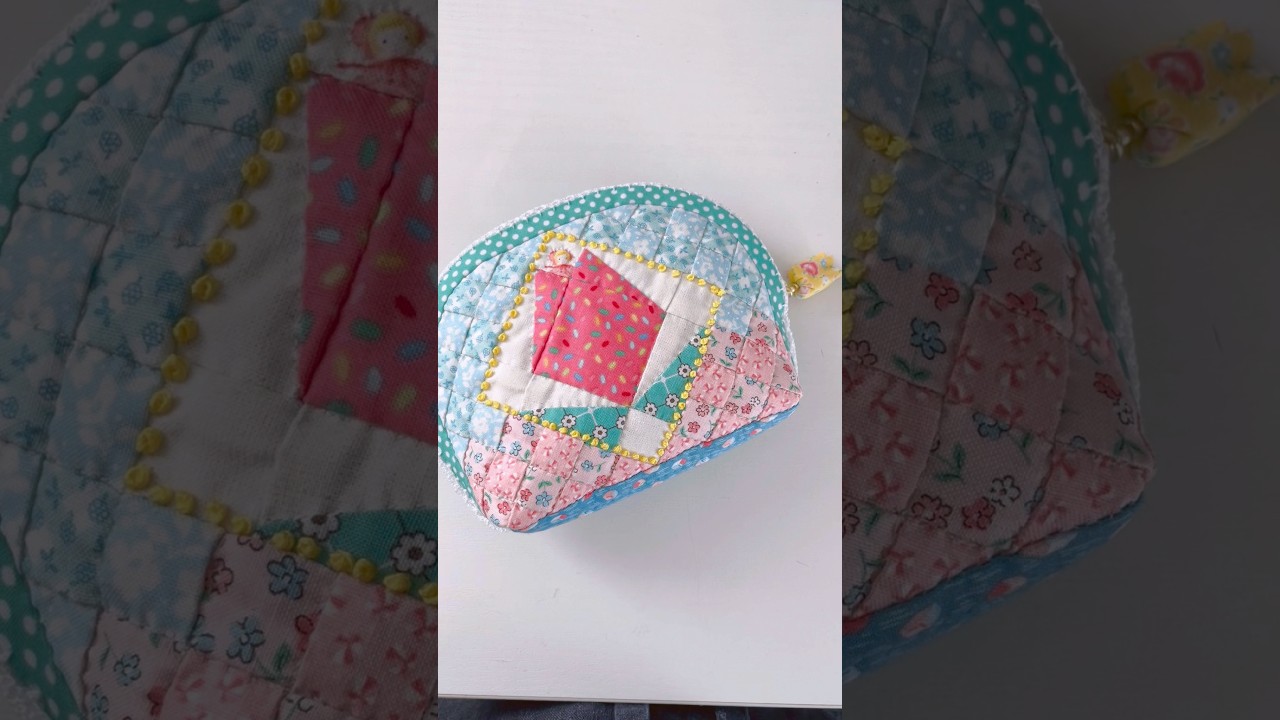 ファスナーの付け方、色々あるけど今回はこちらのやり方で。 #かわいい #ハンドメイド