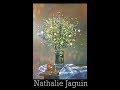 "Fireworks of flowers", still life oil painting by, Nathalie JAGUIN