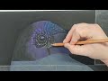 The Watcher - Part 2 Soft Pastel Painting Timelapse Video