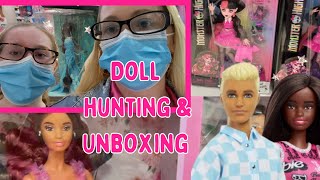Doll Hunting VLOG - shopping for Barbie & Ken dolls - unboxing video - Adult doll collector