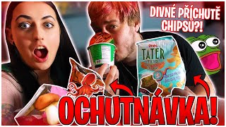 OCHUTNÁVKA ŠÍLENÝCH PŘÍCHUTÍ CHIPSŮ!! - w/@Morryeej