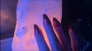 ASMR - Tapping and Scratching in Lofi - Salt Lamp Scratching, Fabric, Textured Items