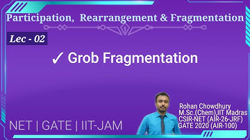 Participation, Rearrangement & Fragmentation | Lec-02 | Grob Fragmentation