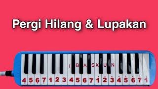 Not Angka PERGI HILANG DAN LUPAKAN pianika