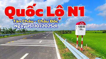 Tuyến đường N1 đẹp nhất An Giang. đoạn Tân Châu - Châu Đốc 