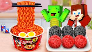 The Best of Fast Food 🍜 Miniature Spicy Noodles and Easy Meatball Recipe 💖 Mina Mini Kitchen