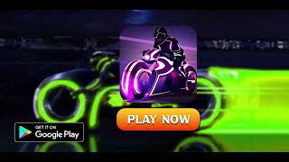 Neon Bike Rider: Racing Game || Bike Racing games || Tron Legacy Neon  Light bike games screenshot 3