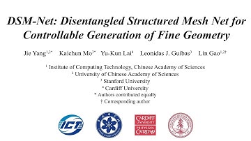DSM-Net: Disentangled Structured Mesh Net for Controllable Generation of Fine Geometry