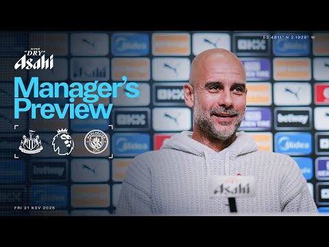 MANAGER PREVIEW Pep Guardiola Newcastle V Man City Premier League