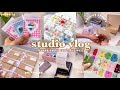 studio vlog 🌷 packing orders, new products, label printer ft. Omezizy