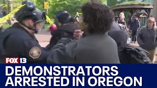 Demonstrators clash with police in Oregon | FOX 13 Seattle