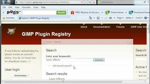 Install Gimp & the LayerFX Script